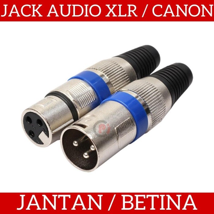 Soket Jack Konektor Audio XLR Plug Socket Betina Jantan Male Female