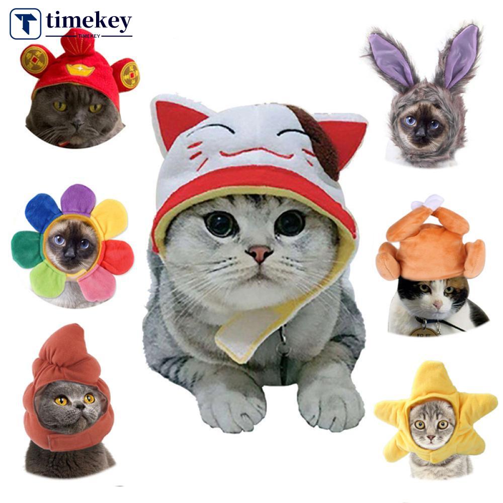 Timekey Topi Kucing Bentuk Bunga Matahari Untuk Kostum Cosplay U1V4