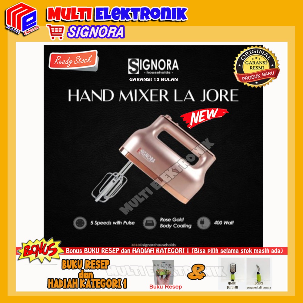 Hand Mixer La Jore Signora + Free Hadiah Kategori 1