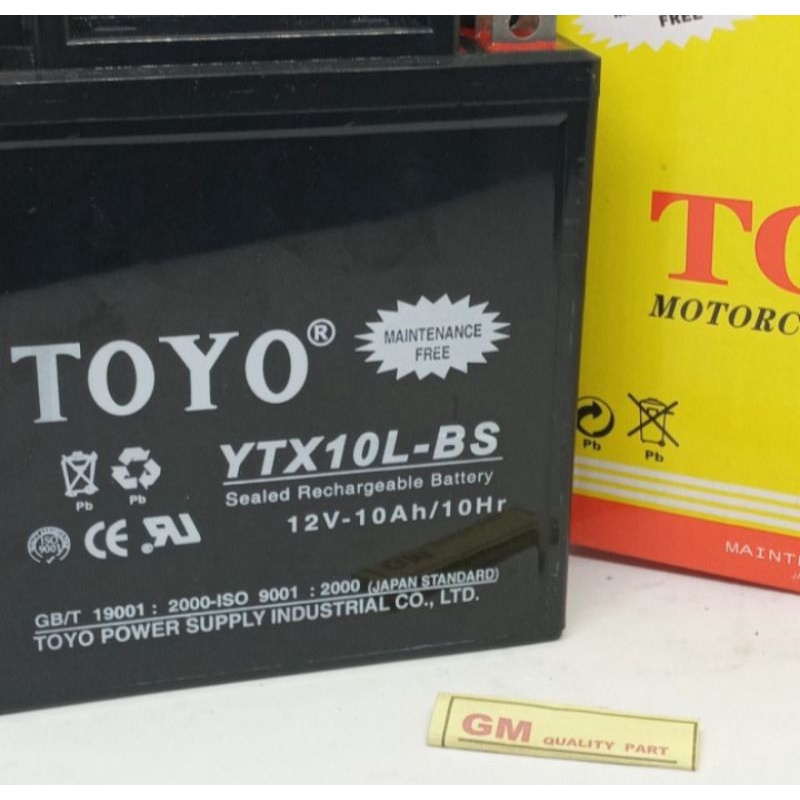 Aki Motor Toyo YTX10L-BS Thunder 250 Vespa