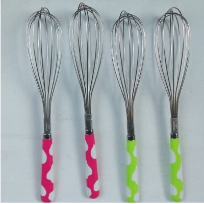 Pengocok adonan stainless motif polkadot kocokan telur manual