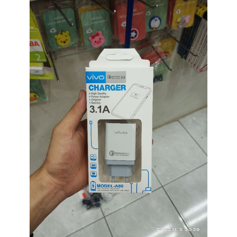 Tc Travel Charger Brand VIVO M-05 1Usb 4A Kwalitas BagusS