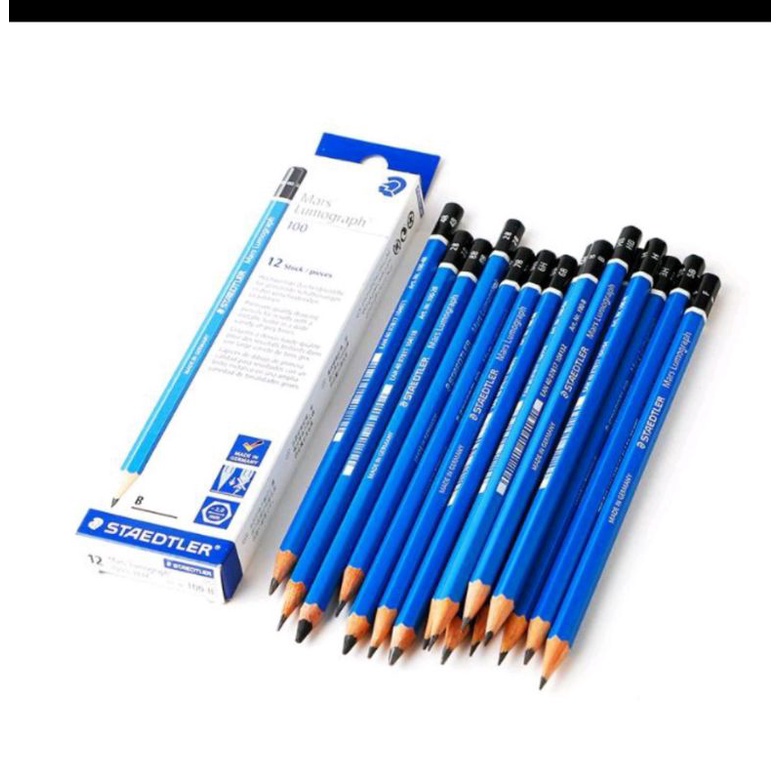 

pensil original murah merk staedler 1box isi 12pcs