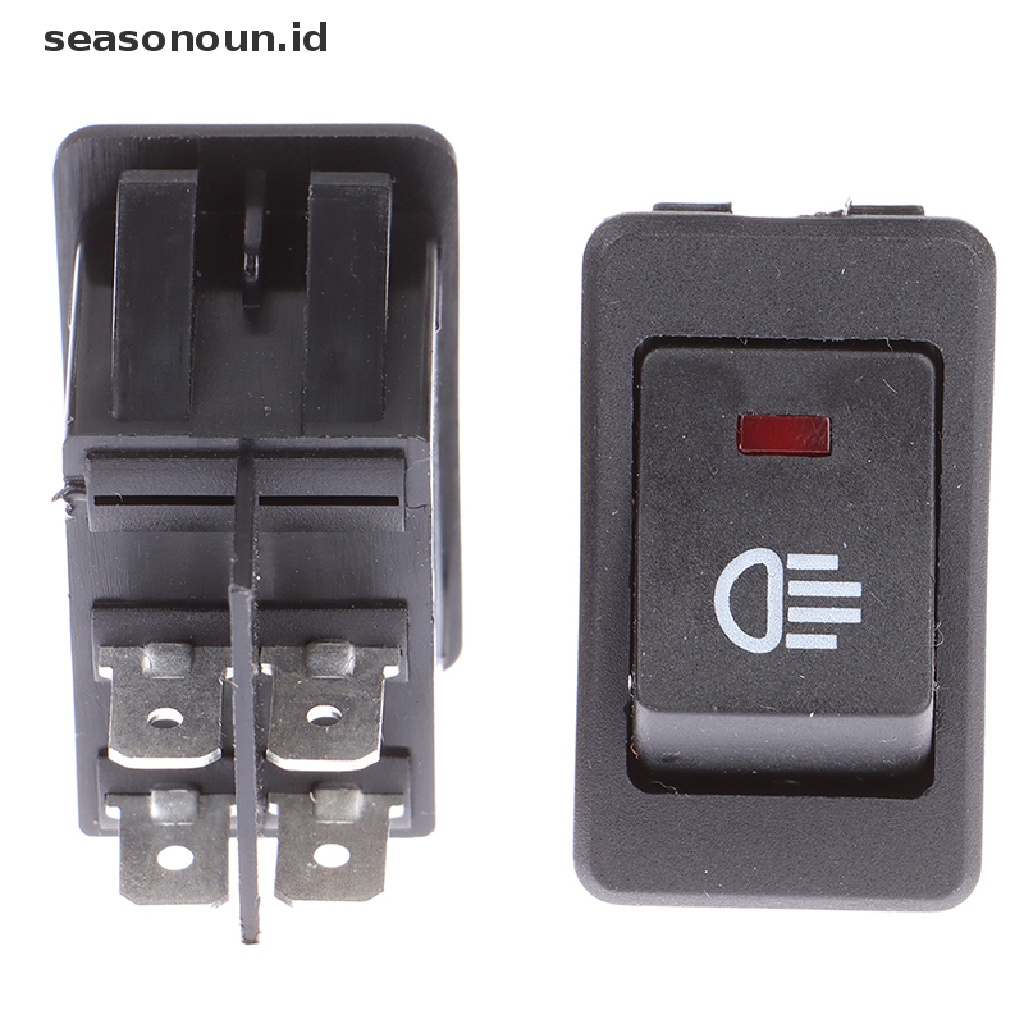 【seasonoun】 2 Position 4 Pins LED 12V 35A Automobile Refitting Fog Lamp Switch .