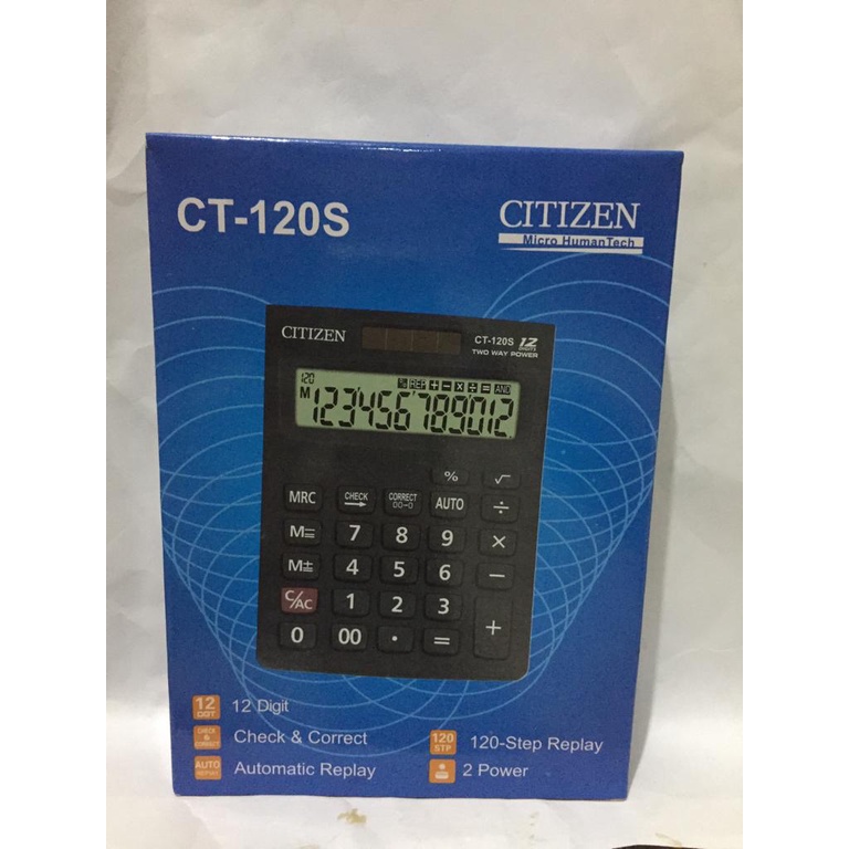 kalkulator / calculator / alat hitung CITIZEN CT 120S