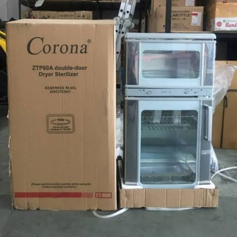 STERILISATOR KERING 2 PINTU 80 LITER AUTOCLAVE CORONA ZTP80A