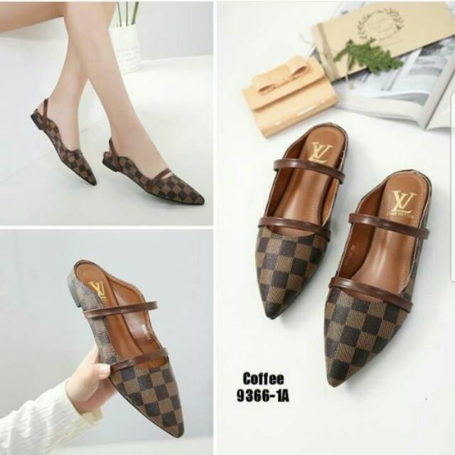 ABBUSHOES  BM 87-sepatu platshoes Catur lv wanita