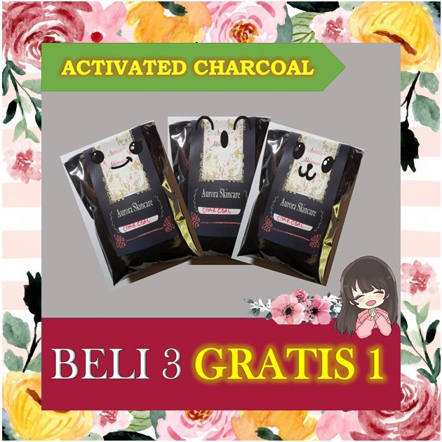 MASKER KOMEDO BUBUK ARANG AKTIF CARBON ACTIVE CHARCOAL POWDER KARBON