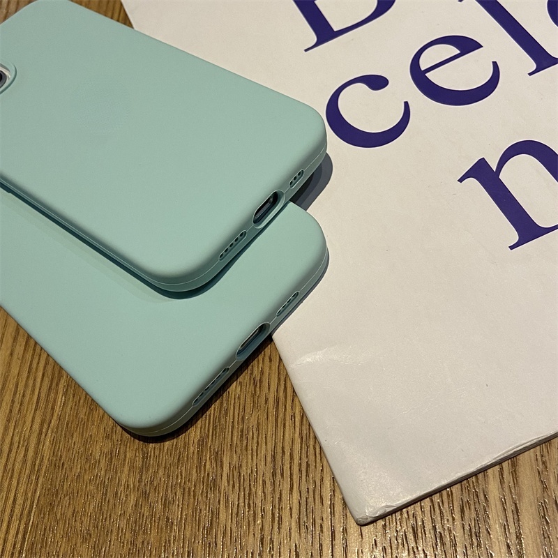 Soft Case Silikon Motif Permata Hijau Untuk IPhone 11 12 13 Pro X Xr Xs Max 6 6s 7 8 Plus