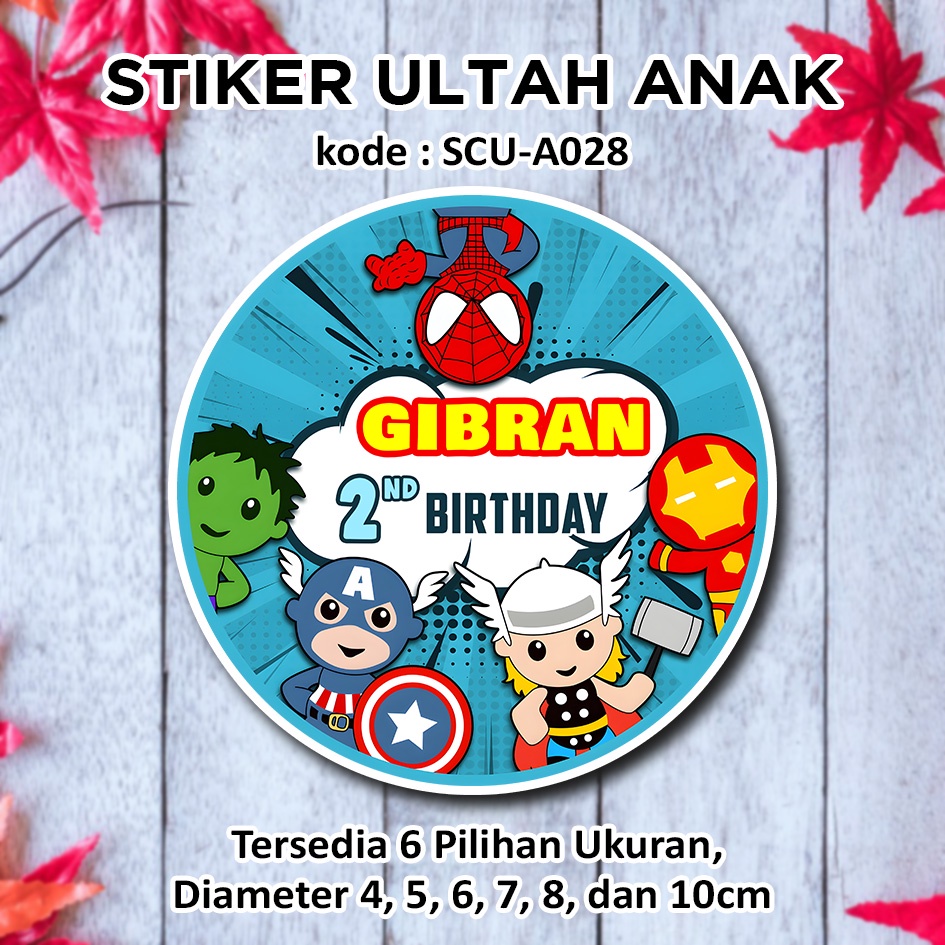 

STIKER ULANG TAHUN ANAK CUTE AVENGERS EFENJER AVENGER STICKER LABEL BINGKISAN SOUVENIR KEMASAN KOTAK NASI BOX KUE MAKANAN TUMPENG MINI KIDS BIRTHDAY SEGEL HAMPERS