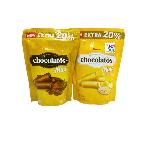 Chocolatos Wafer Roll Chocolate / Chees MINI POUCH 84 Gram