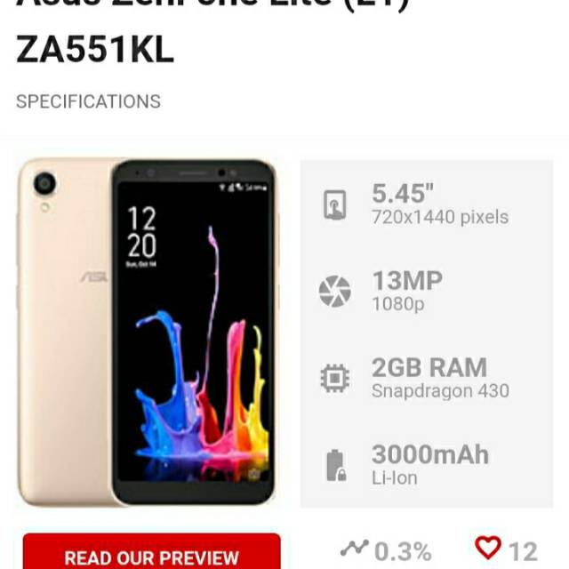 Asus zenfone live