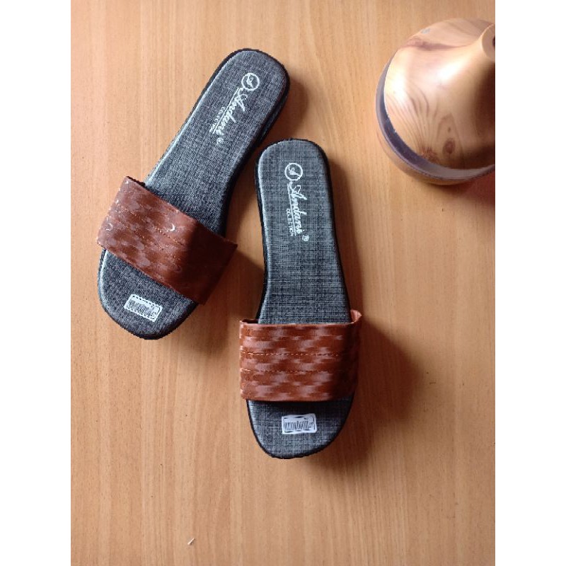 Sandal selop Wanita &quot;Andani Collection&quot; Coklat