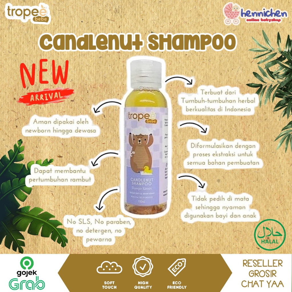 FREE BUBBLE 100 ML Tropee bebe candlenut shampoo / ULTIMATE HAIR CARE 30ML / Shampoo kemiri bayi / TROPEE HAIR LOTION WINTER 100 ML