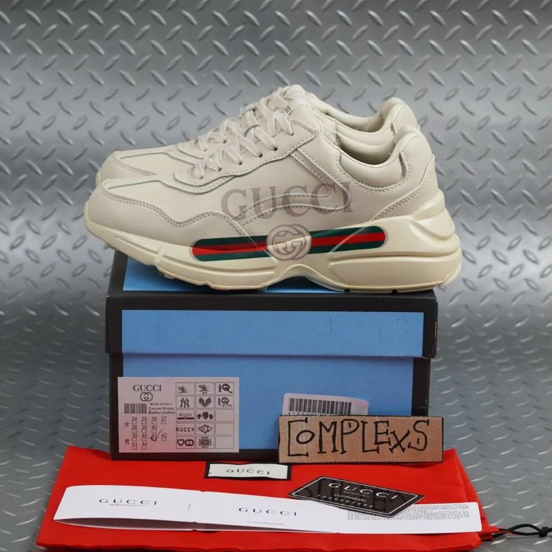 SEPATU GUCCI RHYTON LEATHER MADE IN ITALY UNISEX