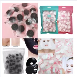 (ISI 20 BIJI) COMPRESSED PAPER MASK SHEET/ SHEET MASK /HARGA UNTUK 20 BIJI MASK