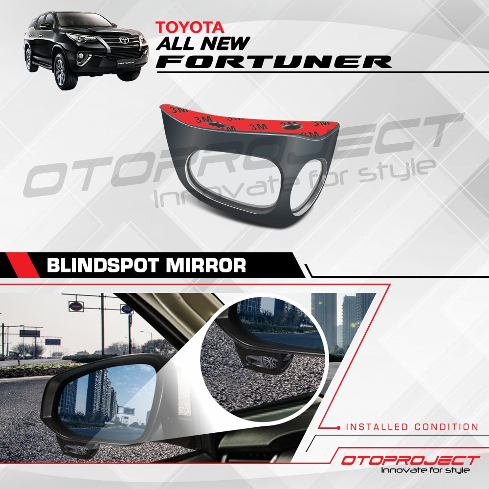 Spion Kaca Tambahan - Blindspot Mirror All New Fortuner 2016