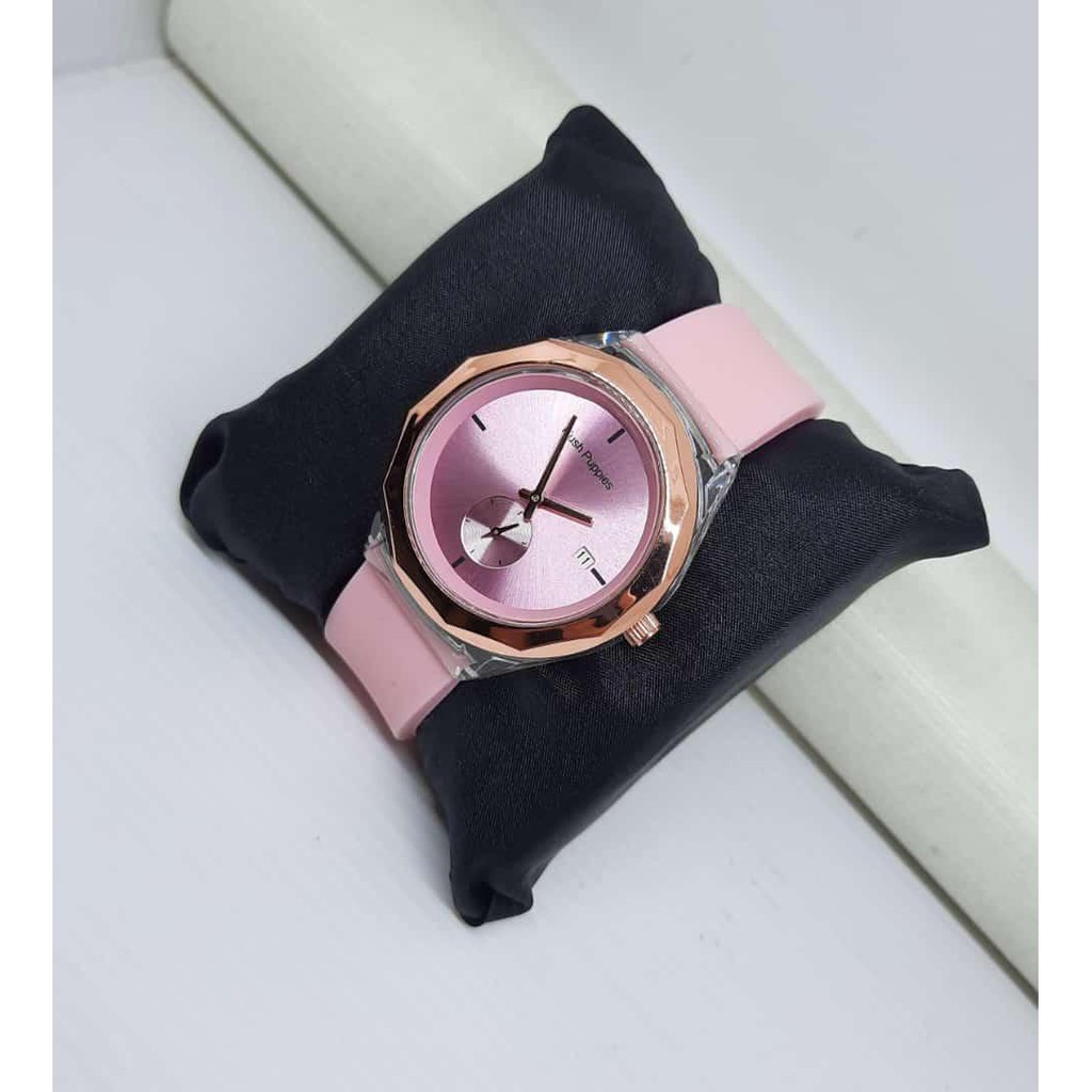 Jam tangan wanita Hush Puppies tanggal chrono bawah rubber