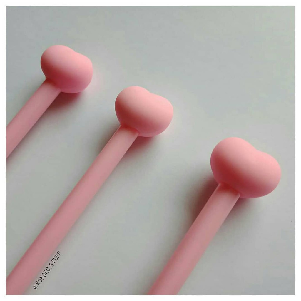 

Heart Gel Ink Pen | Pulpen Karakter | Alat Tulis | Kokoro Stuff