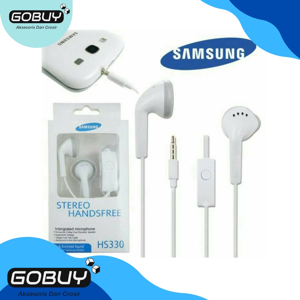 Headset Kabel Samsung HS330 ORIGINAL Hedset Bass Henset Murah GOBUY