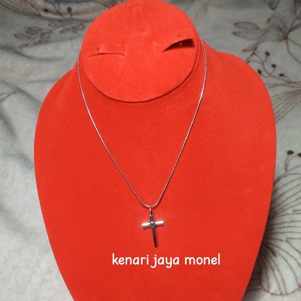 Kalung salib anak anak monel original
