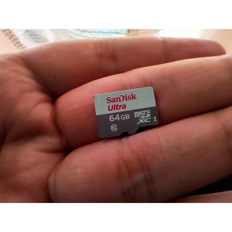 SD CARD SANDISK 64 GB original bekas pakai