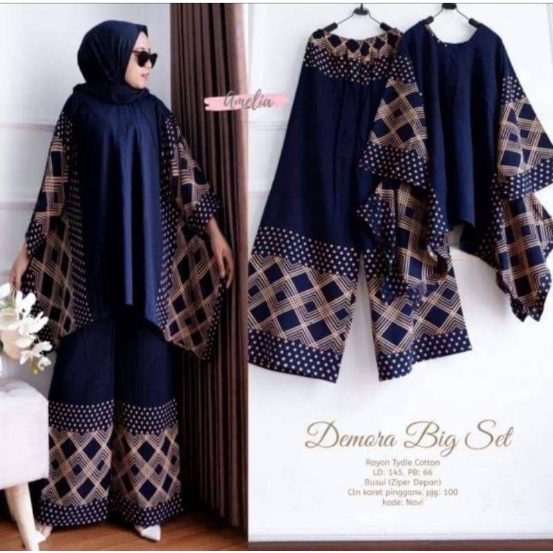 COD Setelan ONE SET Rayon Oversize CP Waka Kope Pecah Jumbo Fit XXXXL Ld 140