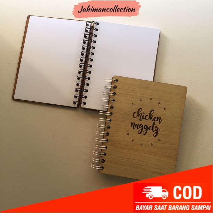 

✨ BISA COD ✨ Wooden Notes / Buku Notes Kayu / Custom Buku Catatan / Jurnal