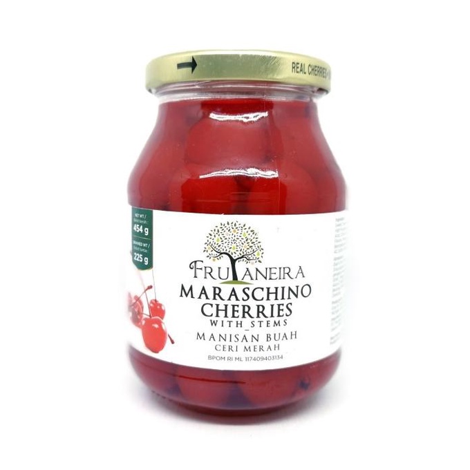 

MARASCHINO CHERRY TANGKAI 454GR (BERAT DGN CAIRAN) TOPPING CAKE TERMURAH Kode 1113