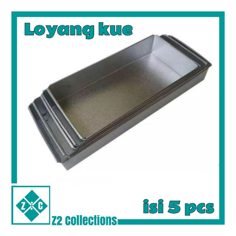 Loyang Kue Brownies isi 5 pcs Cetakan Kukus Cetakan Kue Aluminium
