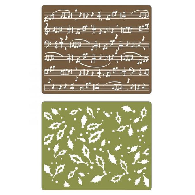 

{{BAYAR DI TEMPAT}} * Holly Swirls & Sheet Music Set Emboss Folder - Plat Cetak Timbul DISKON [Kode