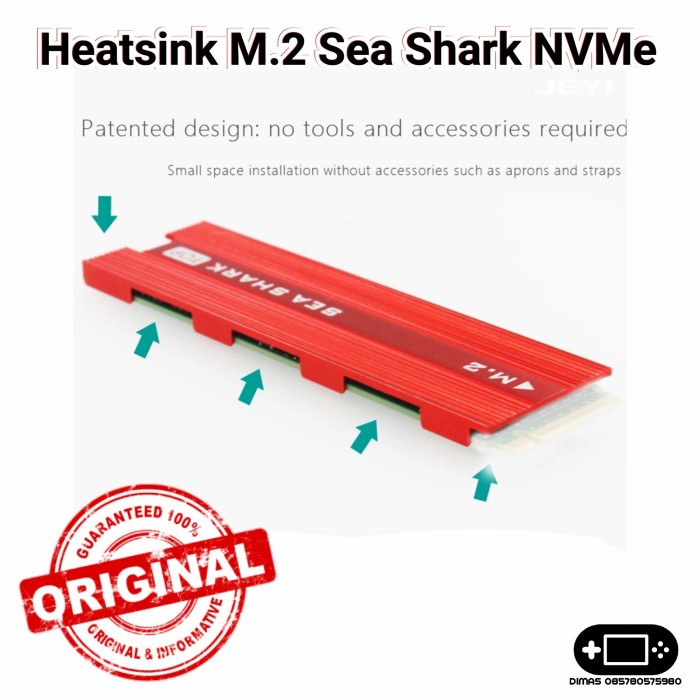 Heatsink M.2 SSD NGFF NVME M2 Laptop Notebook TERMURAH