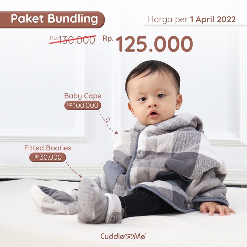 Paket Hemat Babycape booties Cuddle Me Sepatu Jaket Bayi