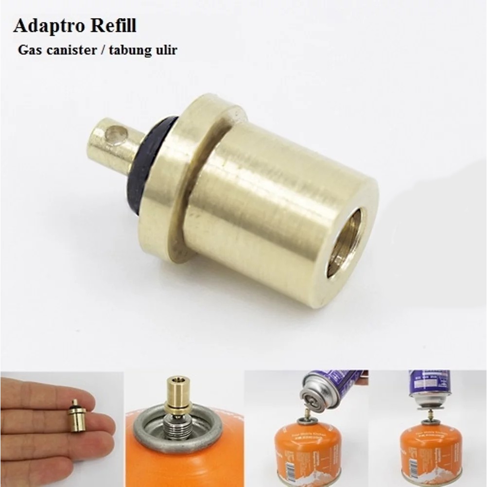 Adapter Adaptor Refill Tabung Gas Ulir Canister