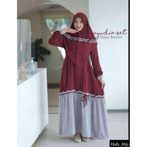 GAMIS AYUDIA SET HIJAB/GAMIS ITY CREP/GAMIS SET HIJAB/GAMIS HAFZ HIJAB/GAMIS SYAR'I/GAMIS SET HIJAB/GAMIS HIJAB