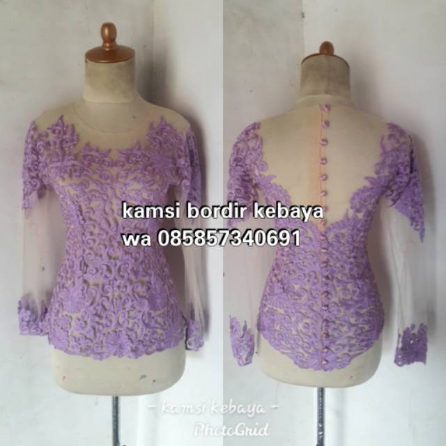 Kebaya bordir stik premium