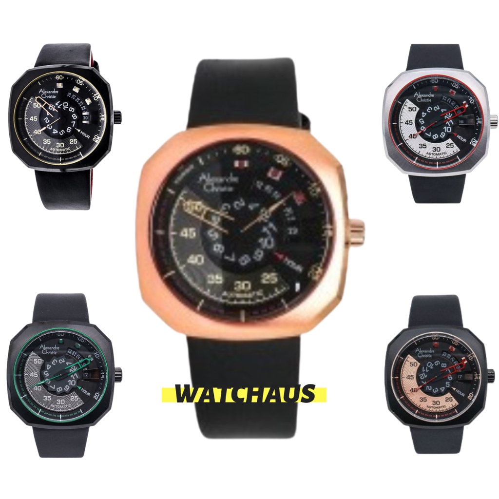 JAM TANGAN PRIA ALEXANDRE CHRISTIE AC3032 AC 3032 MAL LEATHER STRAP