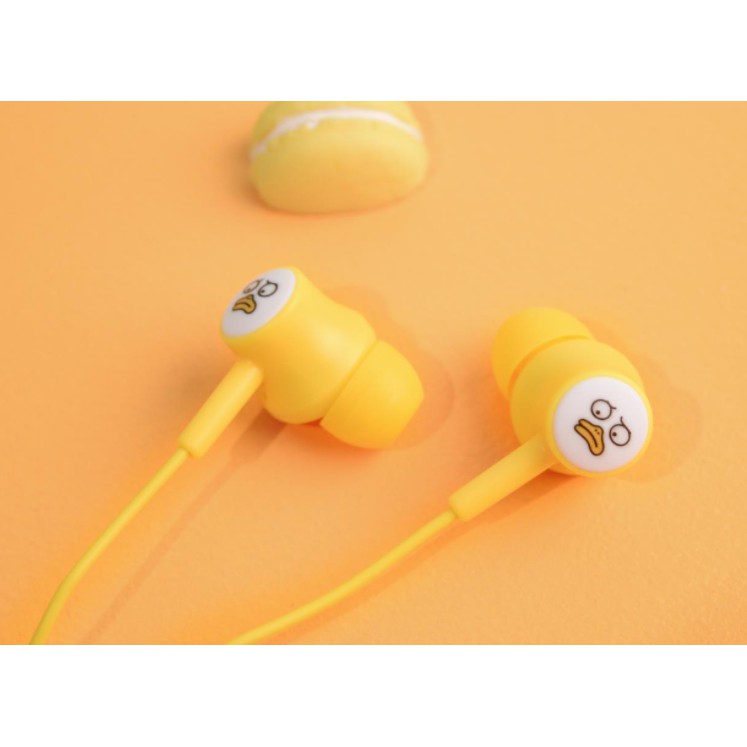 [E-211] Set Headset Earphone Karakter BEBEK / Wadah Earphone Kartun BEBEK Duck Lucu