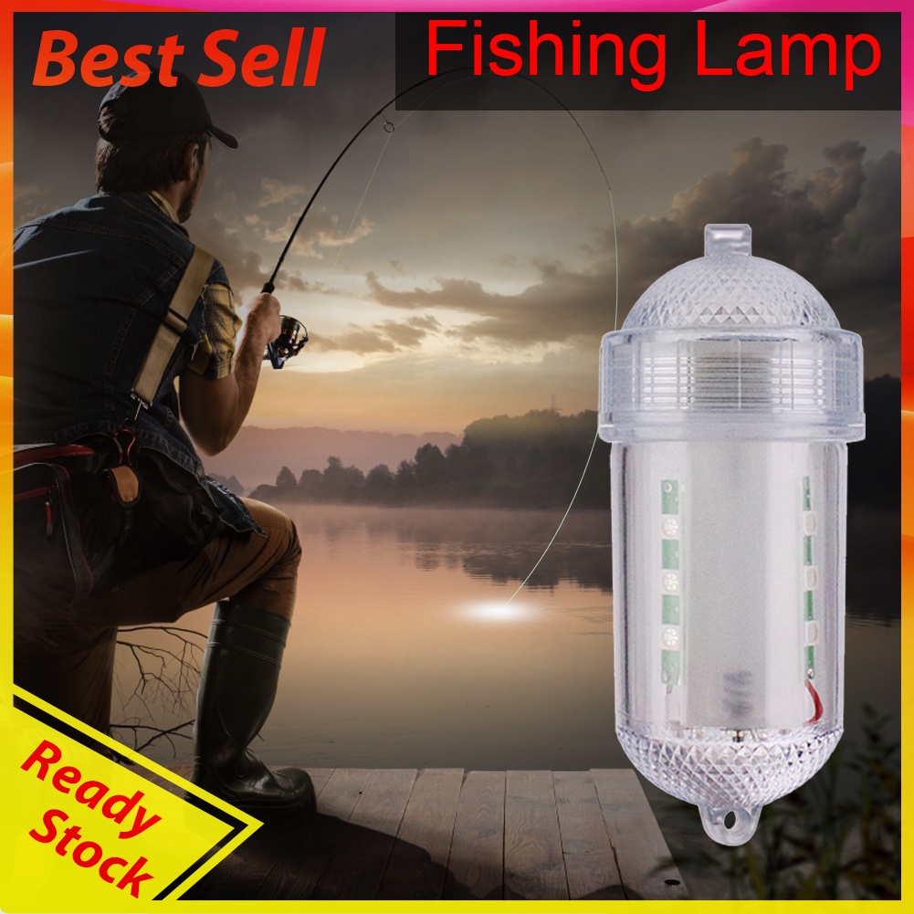 Underwater LED Fishing Trapping Lamp Attracting Luminous Lure Bait Light