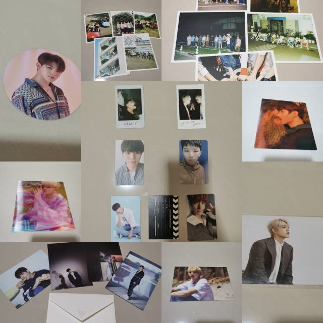 (clearance sale) Seventeen PC pola postcard photoset lenti album Woozi DK Scoups Seungkwan Mingyu