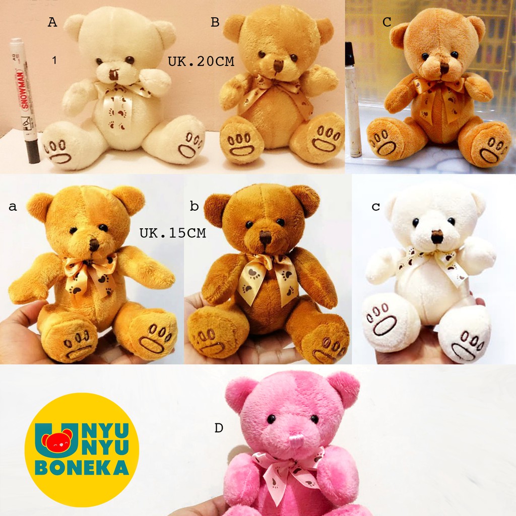 SALE Boneka Mini Teddy Bear (15 cm) bear souvenir wedding merchaindise