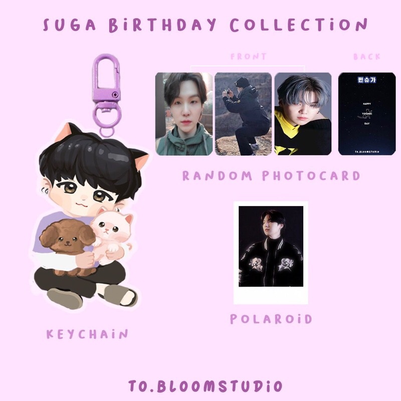 BTS KEYRING/KEYCHAIN SPECIAL 2022 CUTE BIRTHDAY COLLECTION (Special SOPE/Suga Jhope Day)