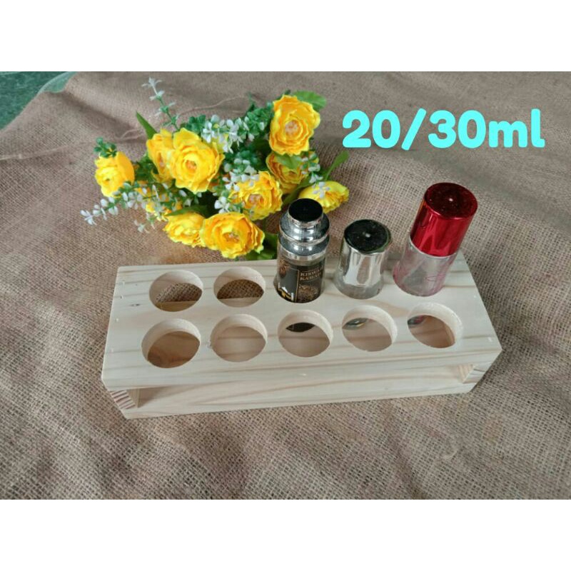 display parfum 30ml/tatakan parfum kayu/ rak parfum