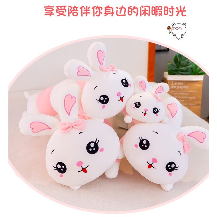 Guling Boneka Bunny Ulat Bahan Plush