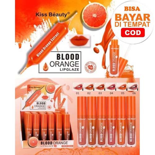 Lip Cream Kiss Beauty Blood Orange Lip Gloss