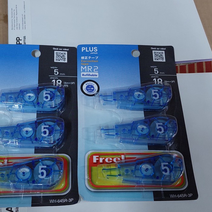 

Buruan Tipex Kertas Plus Wh-645 Dan Refill Wh-654R Promo