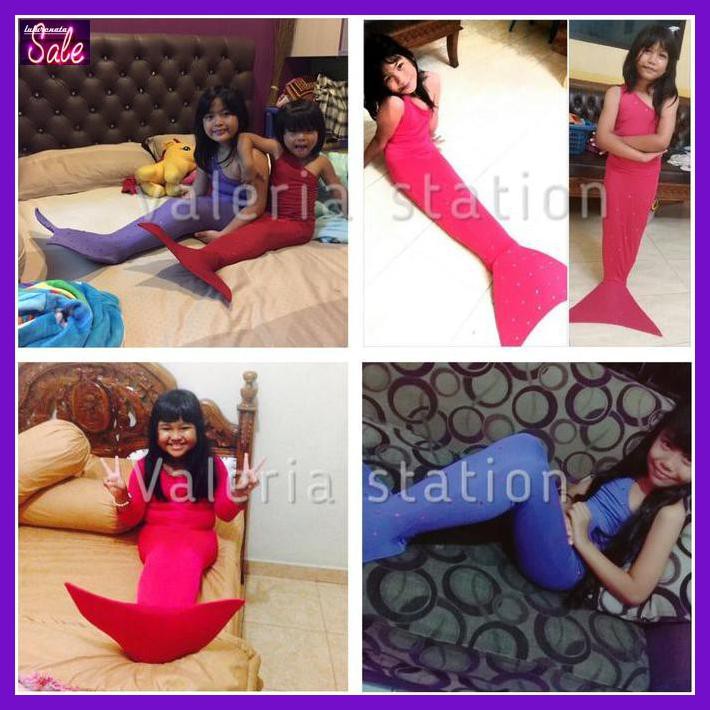 Kanamutsok- Baju Kostum Renang Mermaid / Putri Duyung Semua Umur -Aslii.