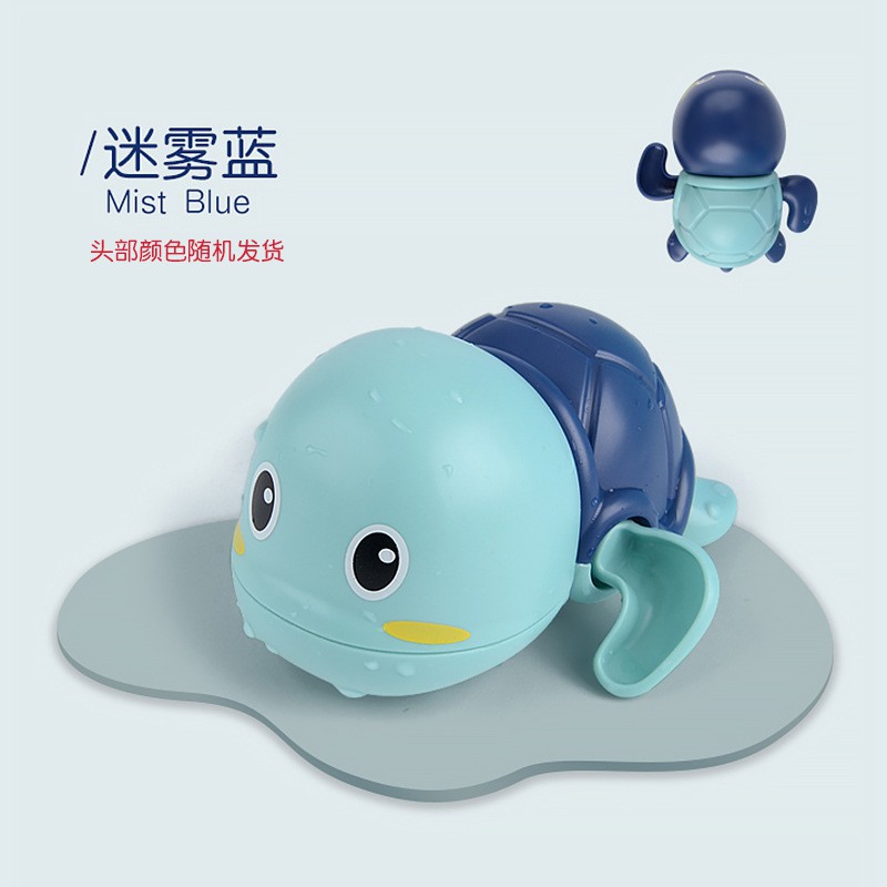 HIPPO LAND Mainan Mandi Anak Bayi Bentuk DOLPHIN Berenang Di Kolam Renang / Bak Mandi Mainan Air Lucu 81-82-Biru
