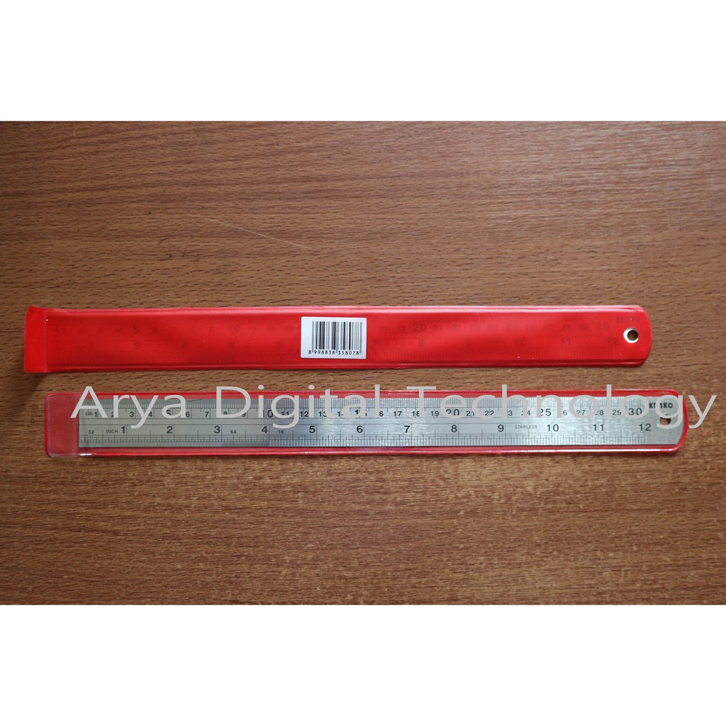 

Penggaris Besi Kenko Stainless Steel Ruler 30cm Murah Bagus Original