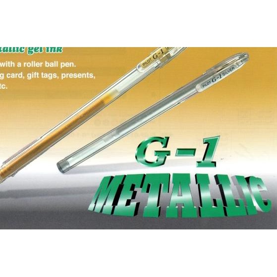 

♣ PILOT G-1 Gold & Silver / Pulpen warna emas dan perak - Perak ♠